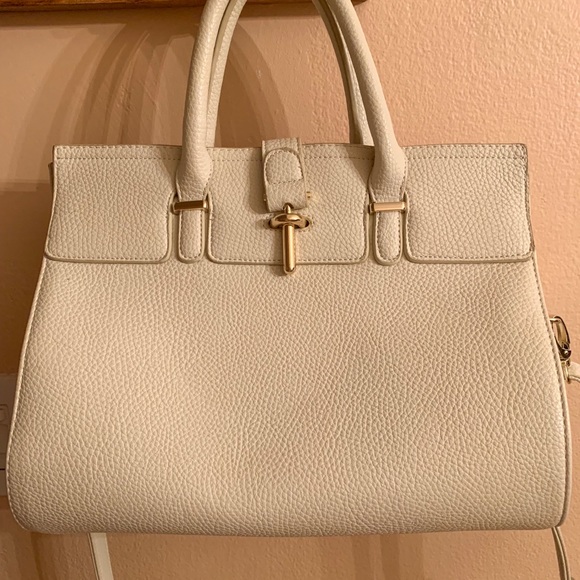 GALIAN NEW YORK off-white satchel handbag - Picture 2 of 5